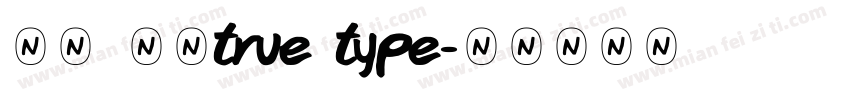 等线 粗体true type字体转换